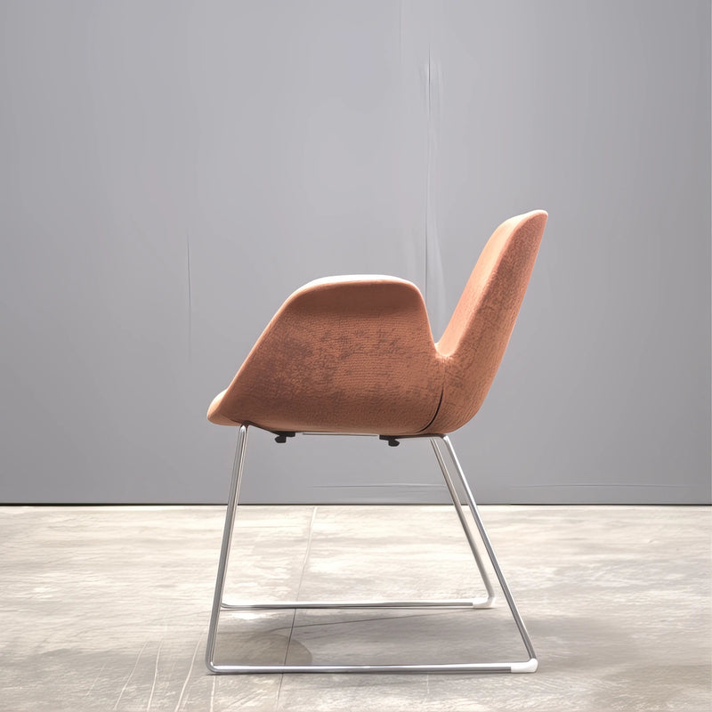 Koleksiyon Halia Shell Chair by Studio Kairos in Patterned Fabric - REHAUS - Koleksiyon