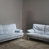 Ligne Roset 2 - Seater Sofa in Light Blue Fabric - REHAUS - Ligne Roset