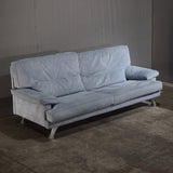 Ligne Roset 2 - Seater Sofa in Light Blue Fabric - REHAUS - Ligne Roset