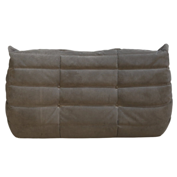 Ligne Roset Alcantara Grey Togo Two Seater Sofa by Michel Ducaroy @ REHAUS