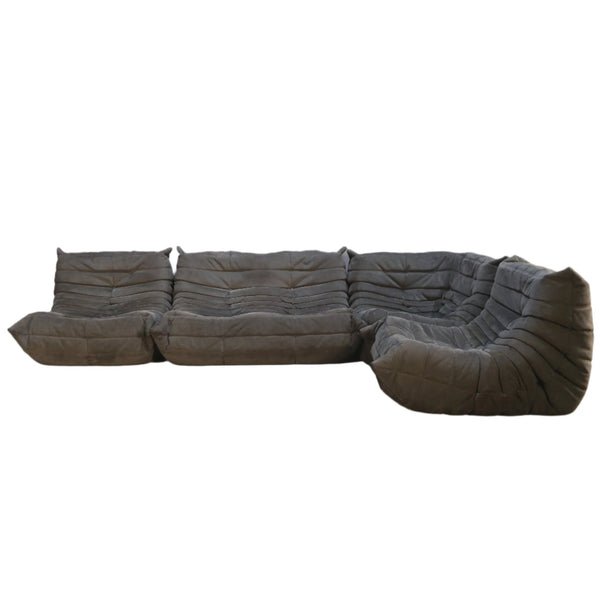 Ligne Roset Alcantara Grey Togo Two Seater Sofa by Michel Ducaroy @ REHAUS