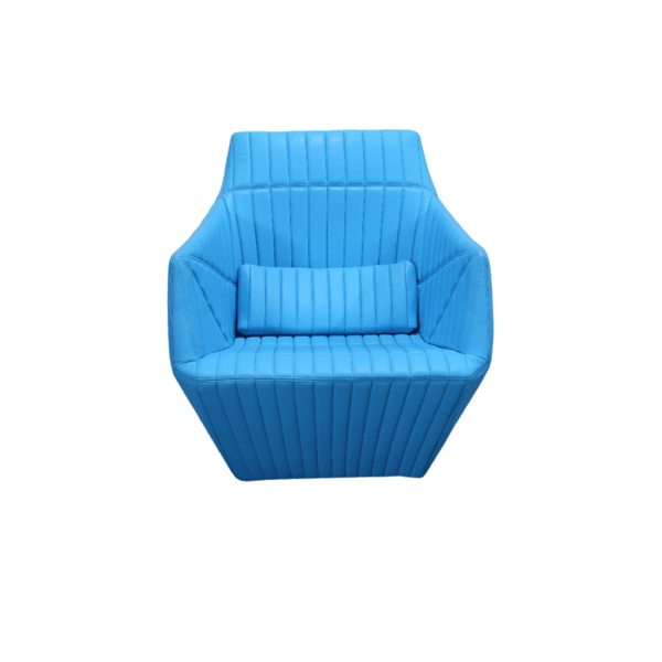 Ligne Roset Blue Facett Armchair by R. & E. Bouroullec