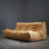 Ligne Roset by Michel Ducaroy Alcantara Camel Three Seater Togo - REHAUS - Ligne Roset