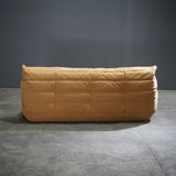 Ligne Roset by Michel Ducaroy Alcantara Camel Three Seater Togo - REHAUS - Ligne Roset