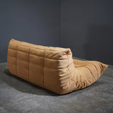 Ligne Roset by Michel Ducaroy Alcantara Camel Three Seater Togo - REHAUS - Ligne Roset