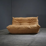 Ligne Roset by Michel Ducaroy Alcantara Camel Two Seater Togo - REHAUS - Ligne Roset