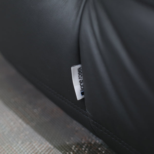 Ligne Roset by Michel Ducaroy Black Leather Togo Sofa, Set of Five @ REHAUS