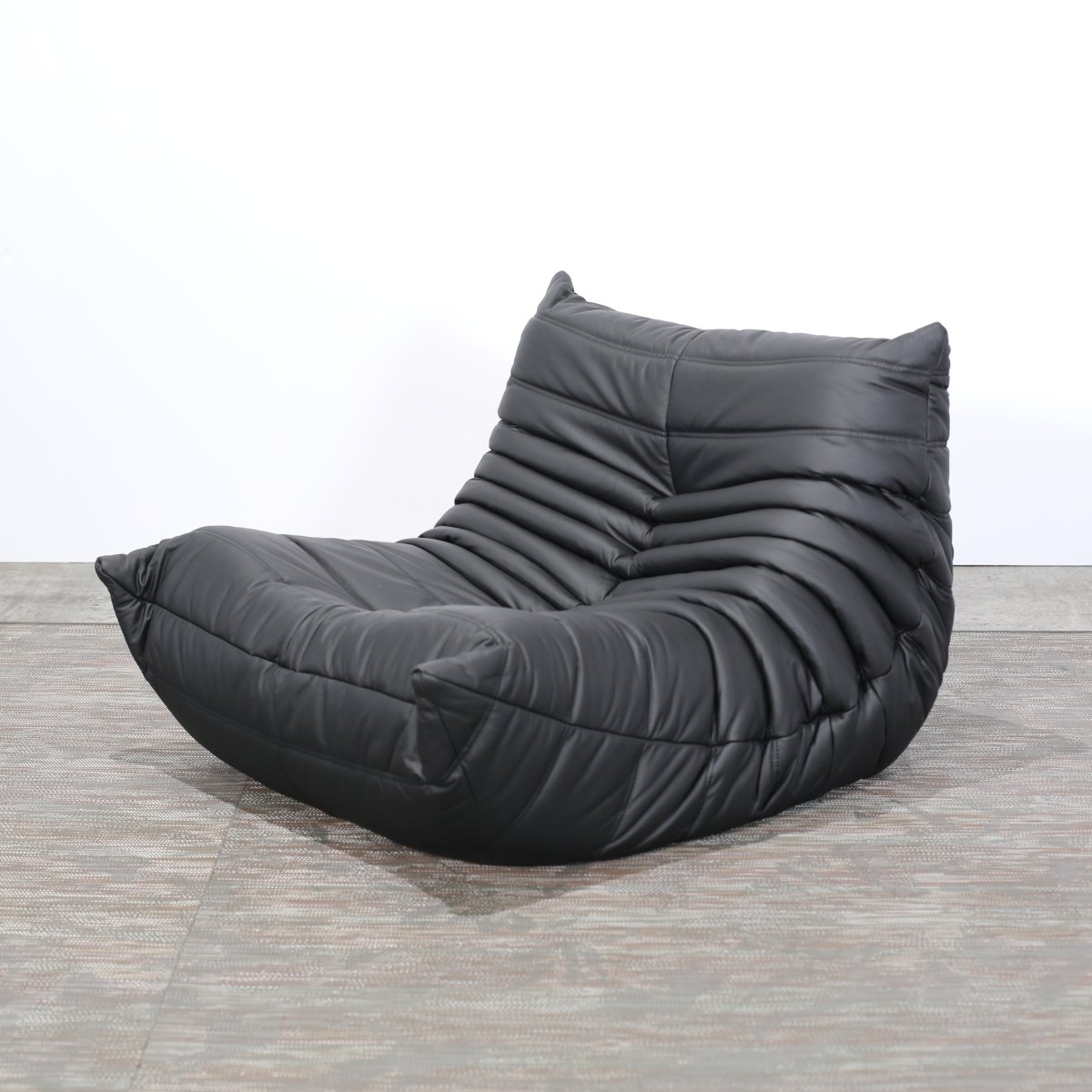Ligne Roset by Michel Ducaroy Black Leather Togo Sofa, Set of Five @ REHAUS