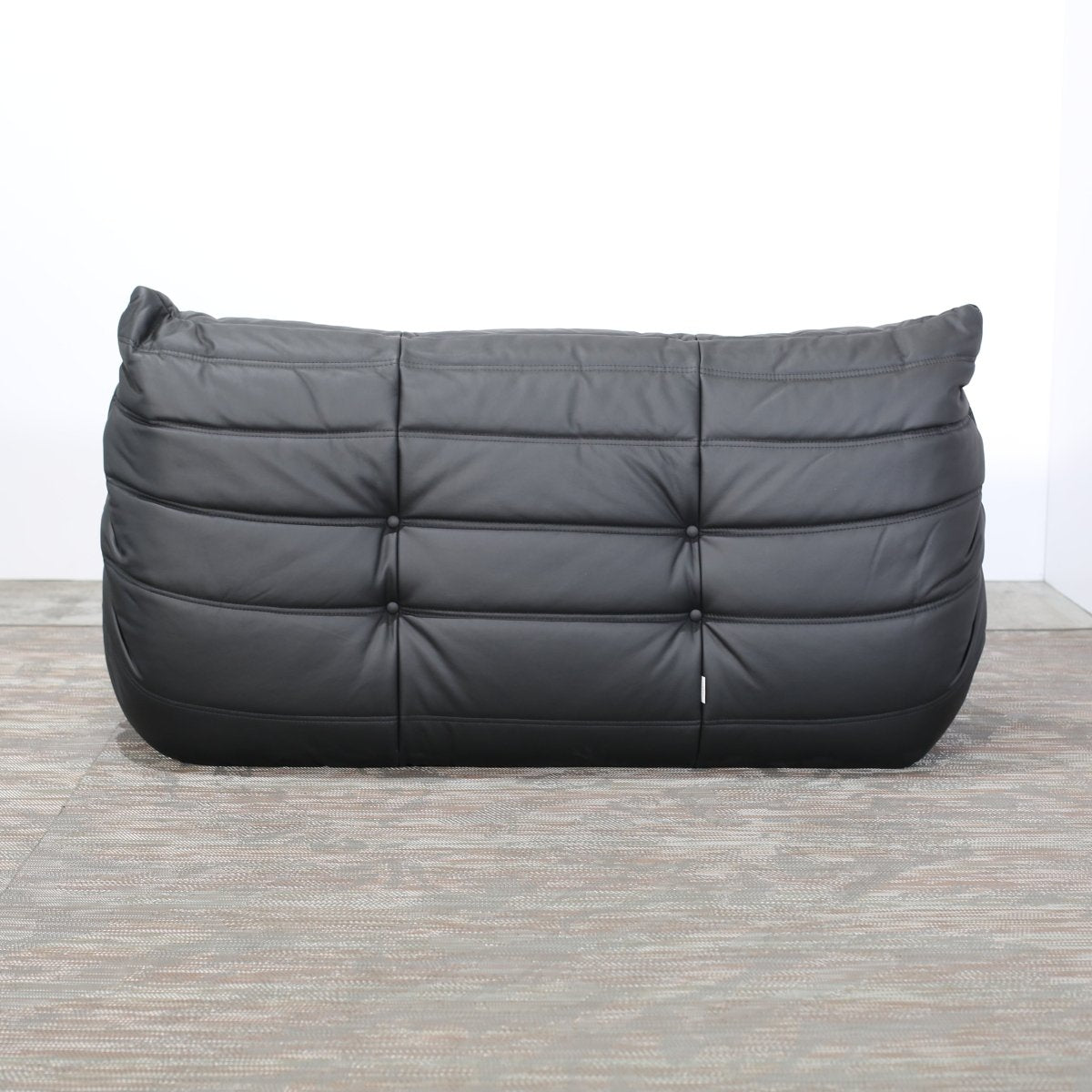 Ligne Roset by Michel Ducaroy Black Leather Togo Sofa, Set of Five @ REHAUS
