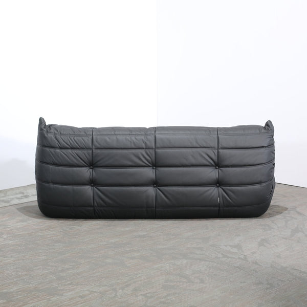 Ligne Roset by Michel Ducaroy Black Leather Togo Sofa, Set of Five @ REHAUS