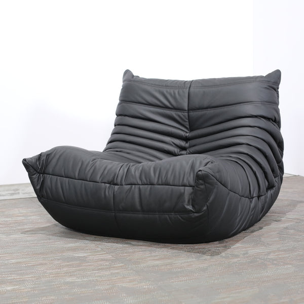 Ligne Roset by Michel Ducaroy Black Leather Togo Sofa, Set of Five @ REHAUS
