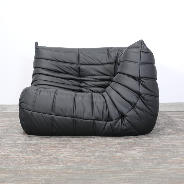 Ligne Roset by Michel Ducaroy Black Leather Togo Sofa, Set of Five @ REHAUS