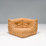 Ligne Roset by Michel Ducaroy Camel Brown Leather Togo, Set of Five - REHAUS - Michel Ducaroy