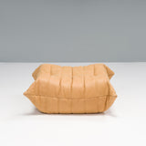 Ligne Roset by Michel Ducaroy Camel Brown Leather Togo, Set of Five - REHAUS - Michel Ducaroy