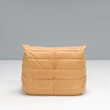 Ligne Roset by Michel Ducaroy Camel Brown Leather Togo, Set of Five - REHAUS - Michel Ducaroy