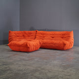 Ligne Roset by Michel Ducaroy Orange Togo Sofa, Set of Three - REHAUS - REHAUS