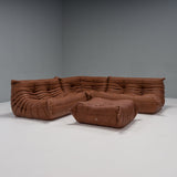 Ligne Roset by Michel Ducaroy Togo Brown Leather Sofa, Set of 4 - REHAUS - Michel Ducaroy