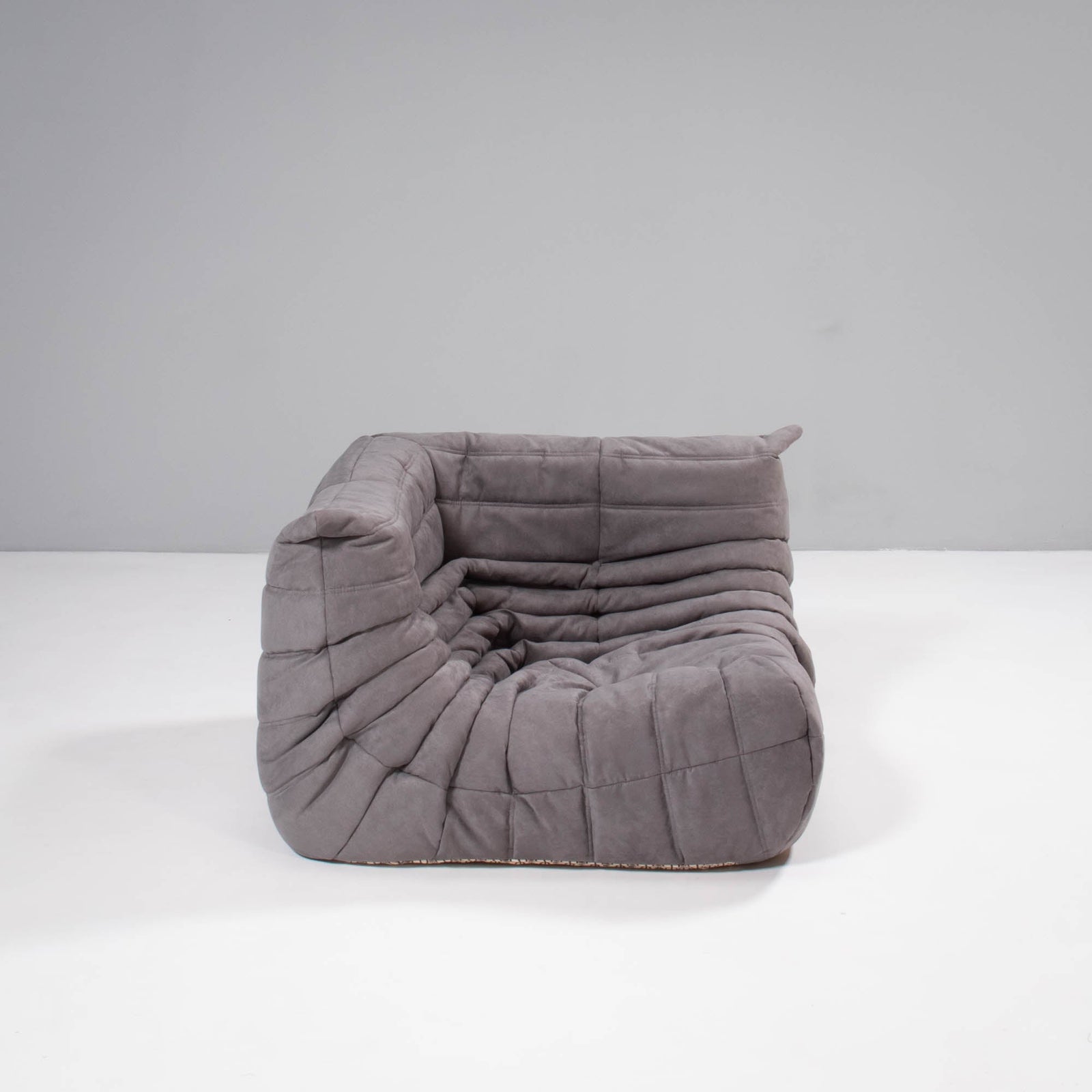 Ligne Roset by Michel Ducaroy Togo Grey Modular Sofa and Footstool, Set of 3 - REHAUS - Michel Ducaroy