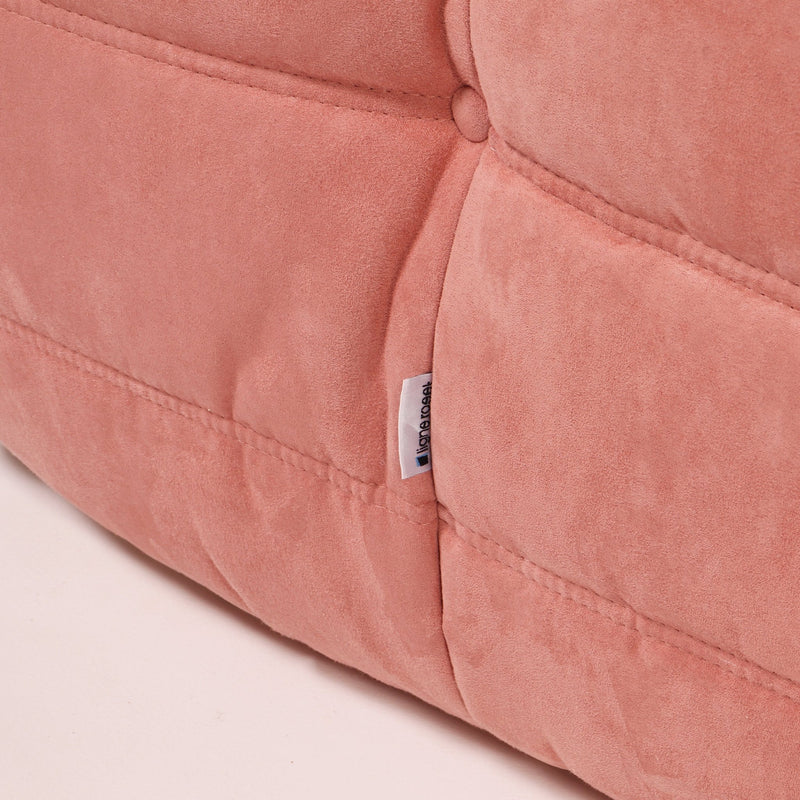 Ligne Roset by Michel Ducaroy Togo Pink Armchair and Footstool, Set of 2 - REHAUS - Michel Ducaroy