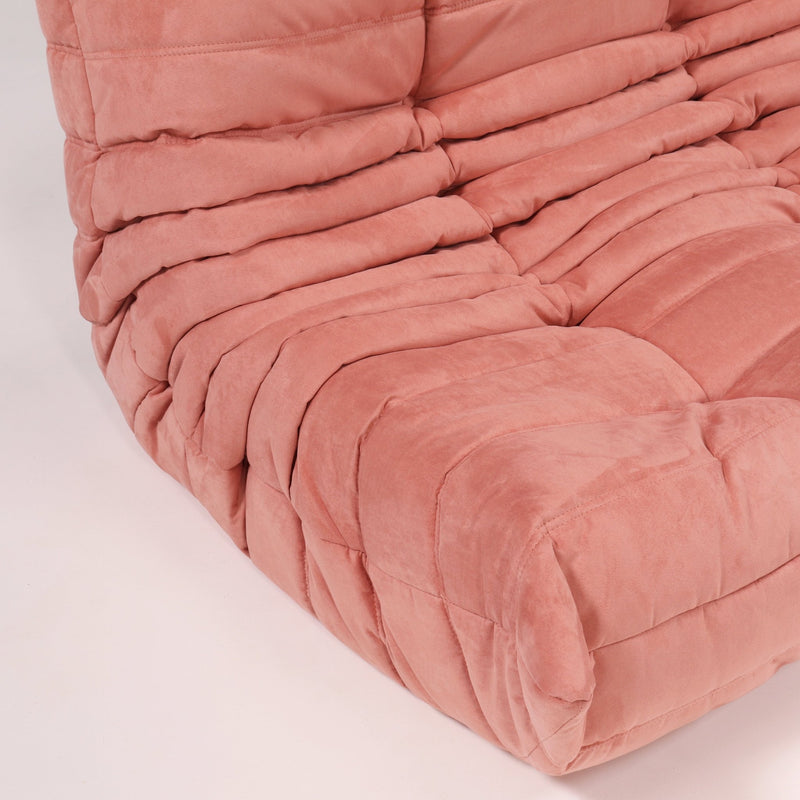 Ligne Roset by Michel Ducaroy Togo Pink Armchair and Footstool, Set of 2 - REHAUS - Michel Ducaroy