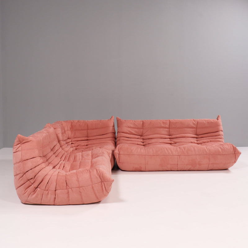 Ligne Roset by Michel Ducaroy Togo Pink Modular Sofa, Set of 3 - REHAUS - Michel Ducaroy