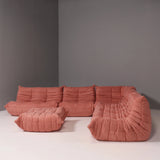 Ligne Roset by Michel Ducaroy Togo Pink Sofa, Set of 5 - REHAUS - Michel Ducaroy