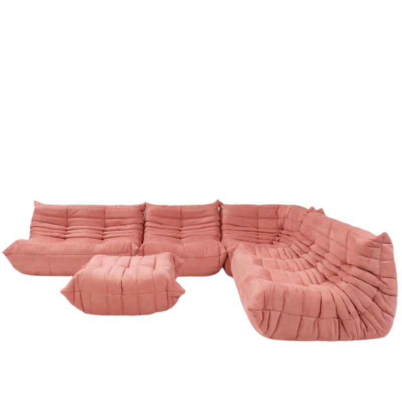 Ligne Roset by Michel Ducaroy Togo Pink Sofa, Set of 5 @ REHAUS