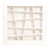 Ligne Roset By Peter Maly Lines Sloping Shelving Bookcase, White Glossy Lacquer - REHAUS - Peter Maly