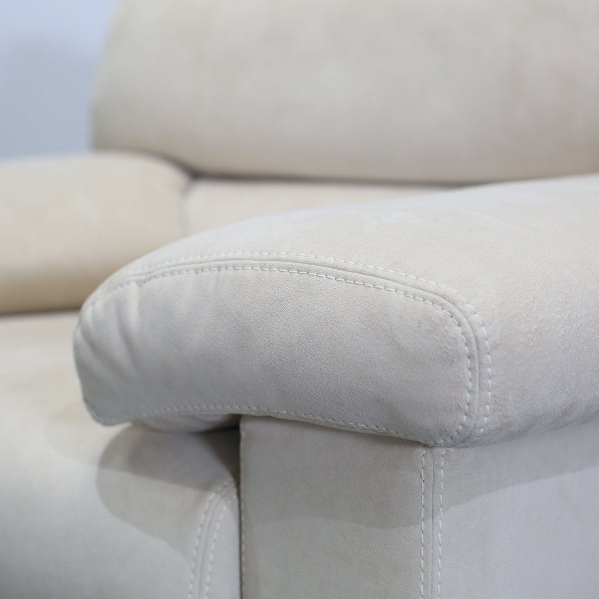 Ligne Roset Cream Suede Pallas Armchair by Claude Brisson @ REHAUS