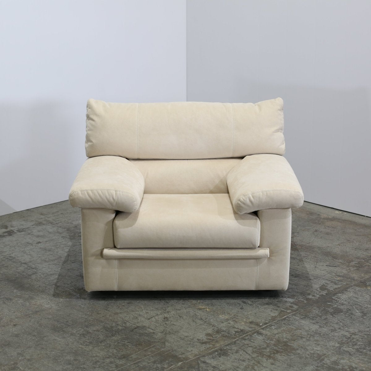 Ligne Roset Cream Suede Pallas Armchair by Claude Brisson @ REHAUS