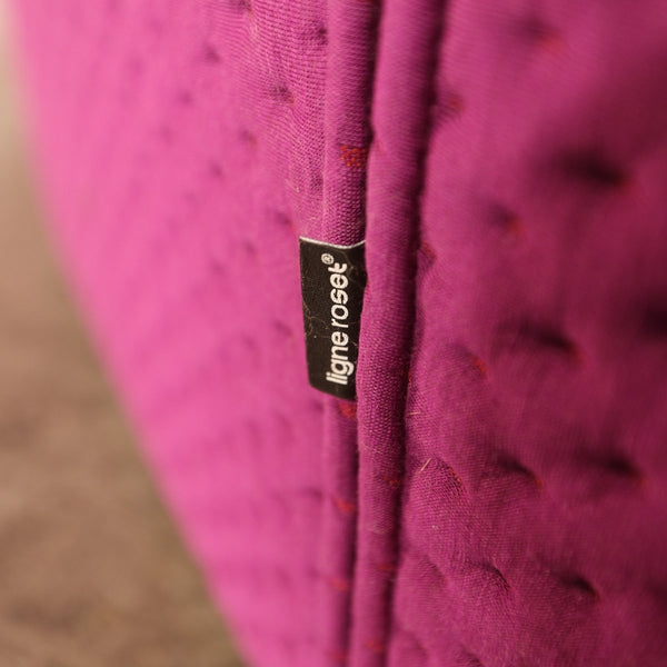 Ligne Roset High Back Magenta Ploum Sofa and Yellow Ottoman by Ronan & Erwan Bouroullec @ REHAUS