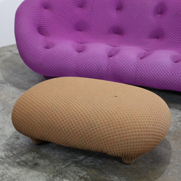 Ligne Roset High Back Magenta Ploum Sofa and Yellow Ottoman by Ronan & Erwan Bouroullec @ REHAUS