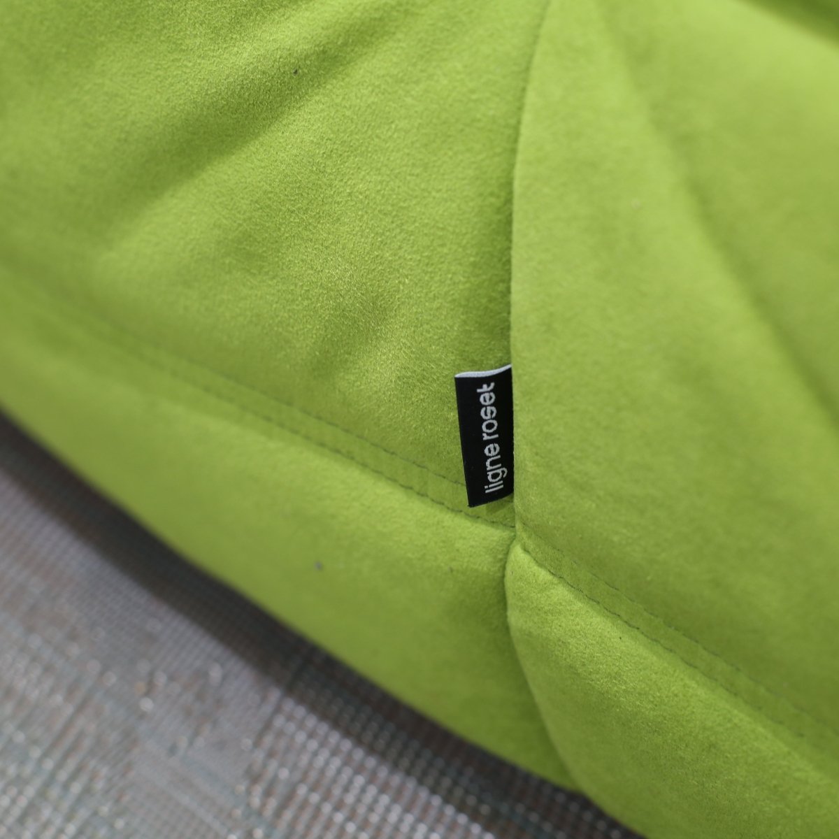 Ligne Roset Lime Green Togo Fireside Chair by Michel Ducaroy @ REHAUS