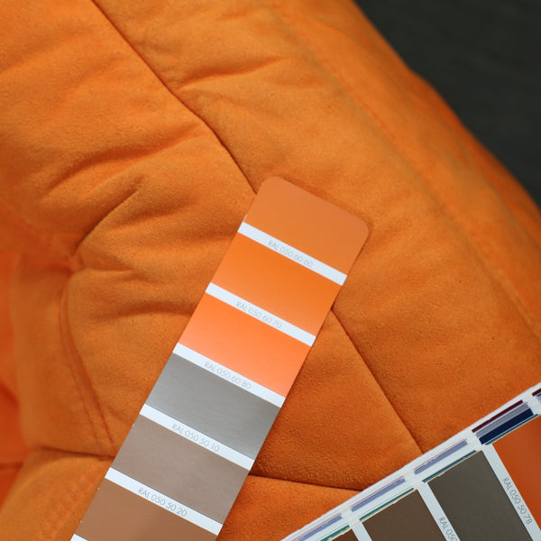 Ligne Roset Orange Togo Fireside Chair by Michel Ducaroy @ REHAUS