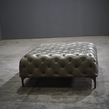 Lof's Gurian Arthur Leather Chesterfield Ottoman by Zeno Nugari - REHAUS - Lof's