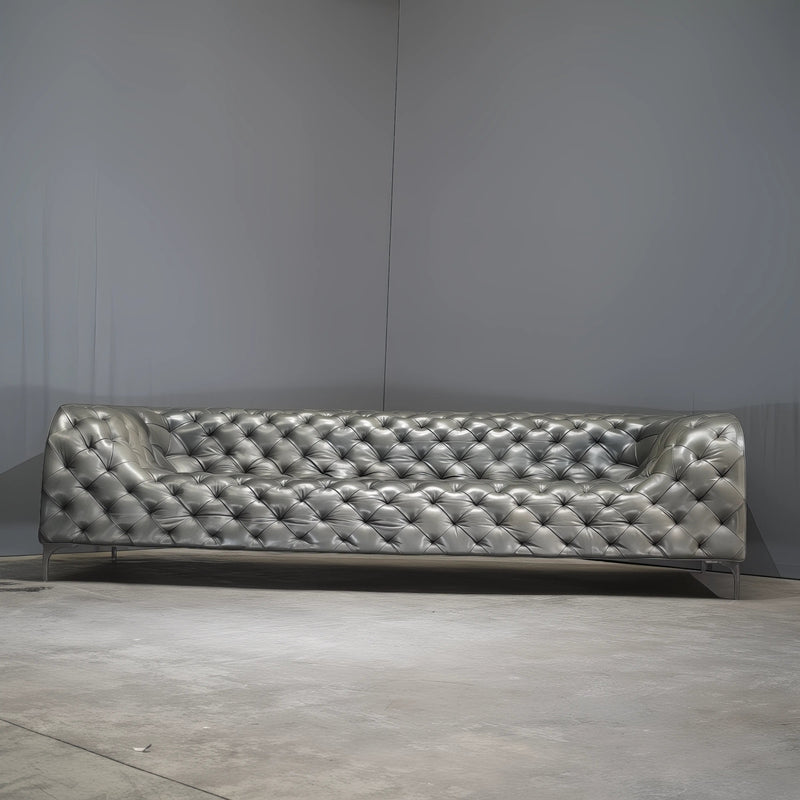 Lof's Gurian Arthur Leather Chesterfield Sofa by Zeno Nugari - REHAUS - Lof's