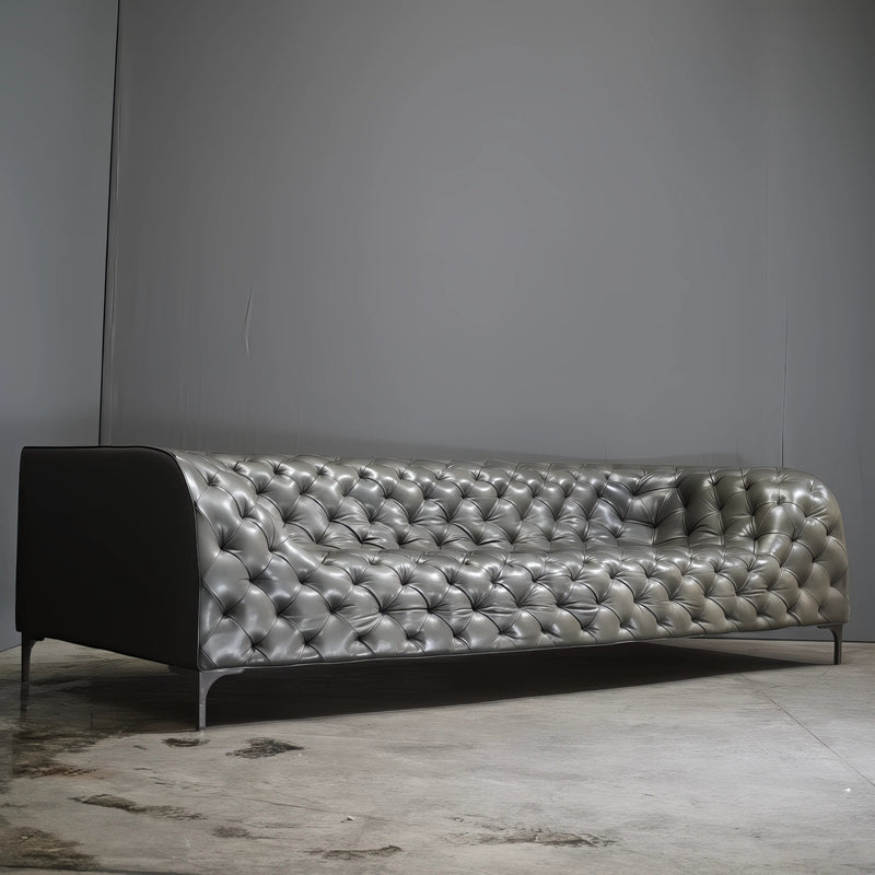 Lof's Gurian Arthur Leather Chesterfield Sofa by Zeno Nugari - REHAUS - Lof's