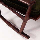 M Nissen for Pastoe Mid - Century Teak Spade Rocking Chair, Finn Juhl design 1960s - REHAUS - M Nissen