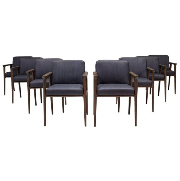 Marcel Wanders for Moooi Zio Wenge Oak Dining Chairs, Set of 8 - REHAUS - Marcel Wanders