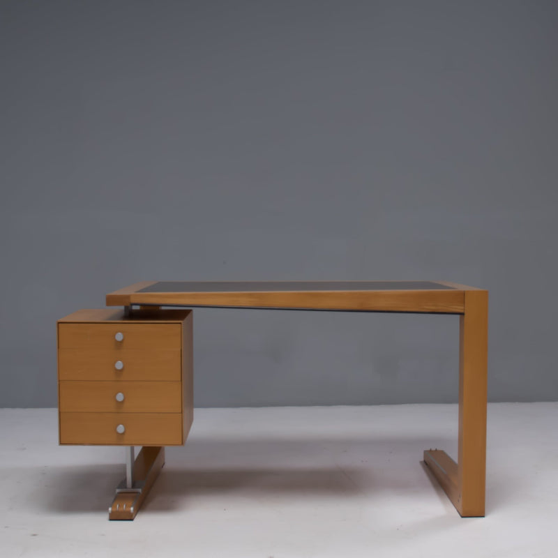 Massimo Scolari for Giorgetti Zeno Beech and Ebony Desk, 1990s - REHAUS - Massimo Scolari