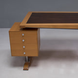 Massimo Scolari for Giorgetti Zeno Beech and Ebony Desk, 1990s - REHAUS - Massimo Scolari