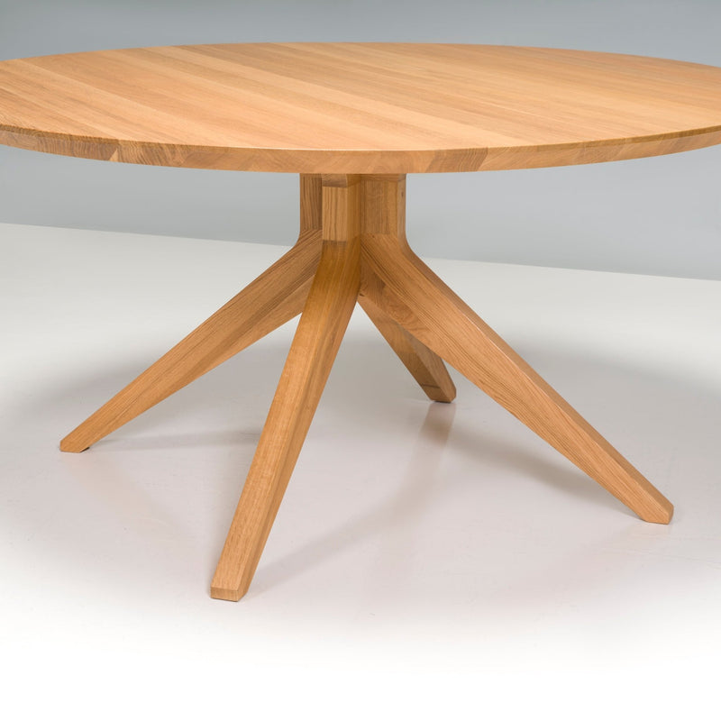 Matthew Hilton for Case Furniture Oak Cross Round Dining Table - REHAUS - Matthew Hilton