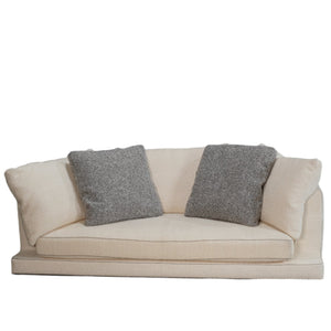 Maxalto 3 Seater Cream Boucle Aurae Sofa by Antonio Citterio @ REHAUS