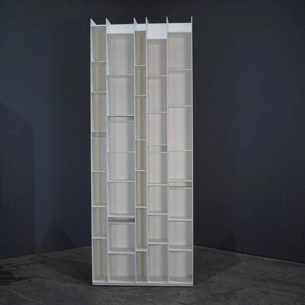 MDF Italia Random Bookshelf in White Matt Lacquer Wood - REHAUS - MDF Italia