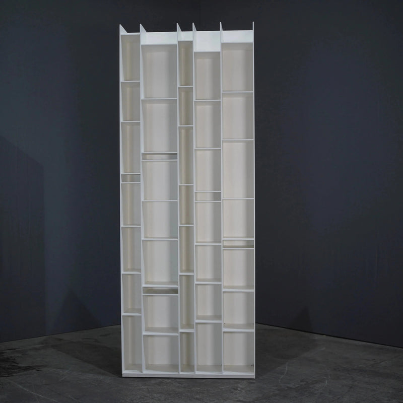 MDF Italia Random Bookshelf in White Matt Lacquer Wood - REHAUS - MDF Italia