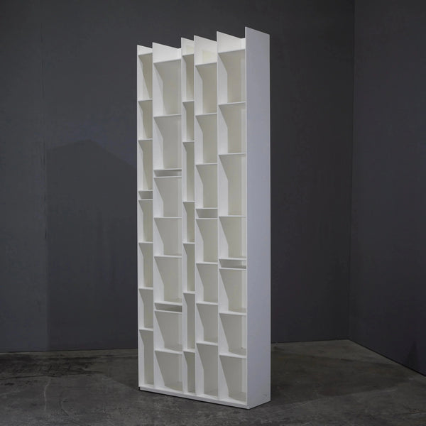 MDF Italia Random Bookshelf in White Matt Lacquer Wood - REHAUS - MDF Italia