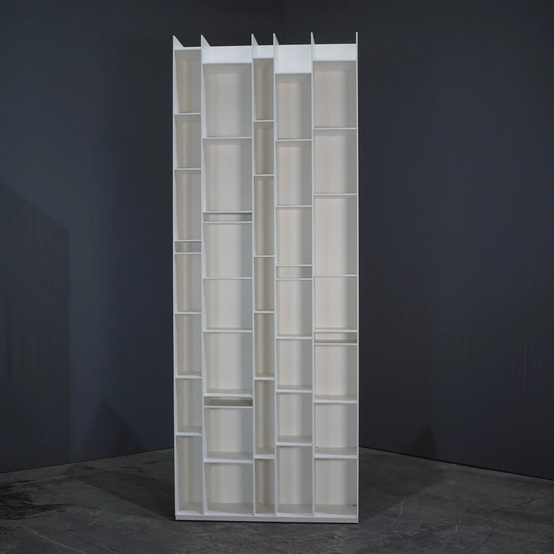 MDF Italia Random Bookshelf in White Matt Lacquer Wood - REHAUS - MDF Italia