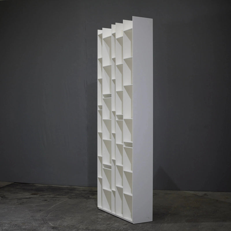 MDF Italia Random Bookshelf in White Matt Lacquer Wood - REHAUS - MDF Italia