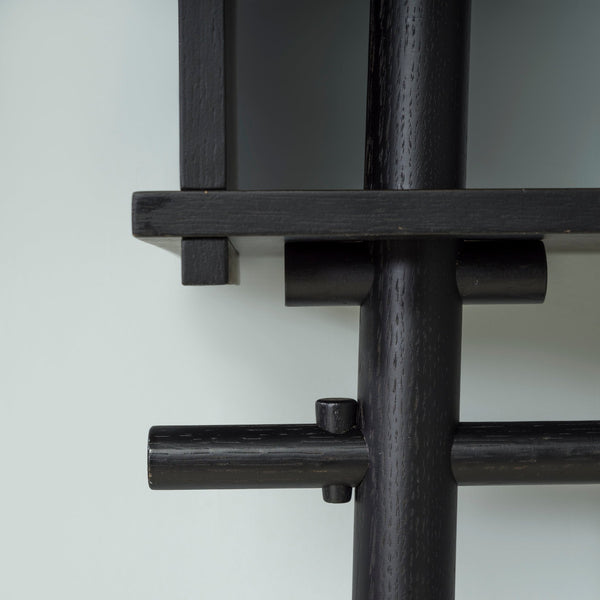 Michael Daae Christensen for Woud Black Oak Töjbox Coat Rack - REHAUS - Michael Daae Christensen