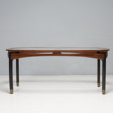 Mid Century Italian Rosewood & Glass Dining Table, 1950s - REHAUS - Italian